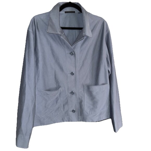 UNIQLO Men's Blue Chambray Button Down Shirt XL Slim Fit - Picture 1 of 11